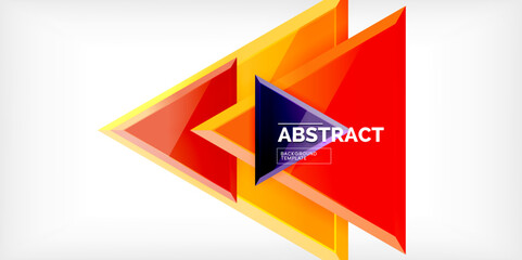 Triangle glass shapes geometric abstract background. Vector Illustration For Wallpaper, Banner, Background, Card, Book Illustration, landing page