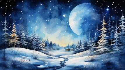 Naklejka premium Merry Christmas Generative AI