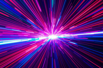 Abstract Light Burst and Energy Beams.generative AI