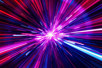 Abstract Light Burst and Energy Beams.generative AI