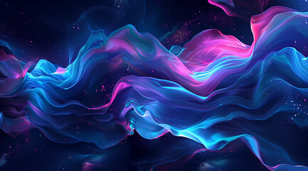abstract background with glowing lines 3d rendering