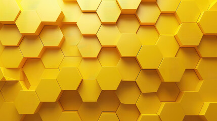 abstract background with hexagon shape. yellow hexagons in full frame