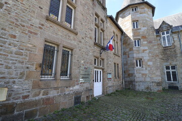 Le tribunal, vue de l'extérieur, ville de Avranches, département de la Manche, France