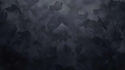 Dark gray camouflage pattern, trendy military texture on a dark background. 