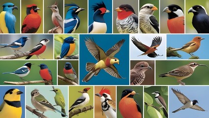 collection of birds