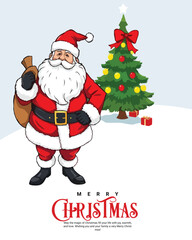 Merry Christmas social media post

