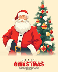 Merry Christmas social media post

