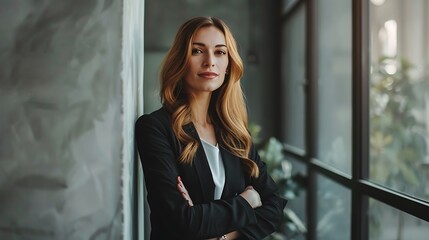 Executive Business Leadership, Business Theme, Portrait Shot, Plain Office Background, Leadership, Business