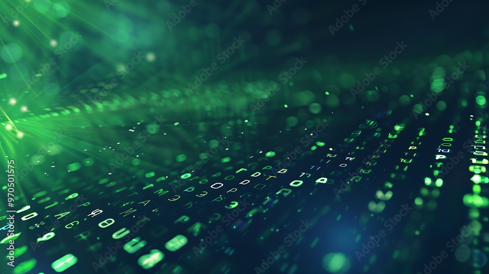Poster coding theme with plain space, featuring a technological background, suitable for software developme