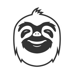 Sloth icon logo design illustration