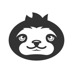 Sloth icon logo design illustration