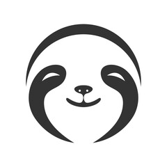 Sloth icon logo design illustration