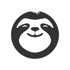 Sloth icon logo design illustration