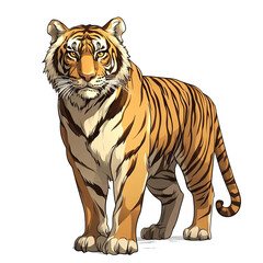 Obraz premium Indochinese Tiger | Icon | Anime