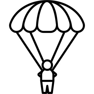 recommend clip art: Skydiving  Icon