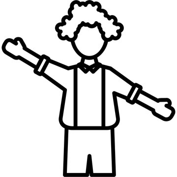 recommend clip art: Acrobatic Act Icon
