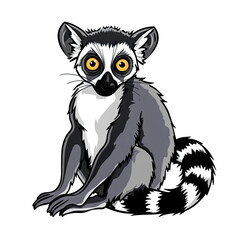Fototapeta premium Lemur | Icon | Anime