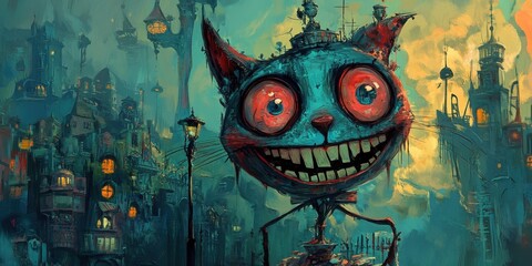 Cheshire grin broken time liquid mountains