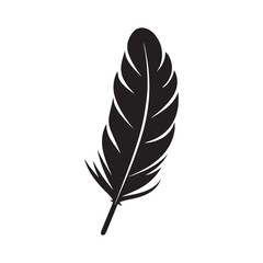 Feather quill pen vector Clipart - quill pen illustration in black and white