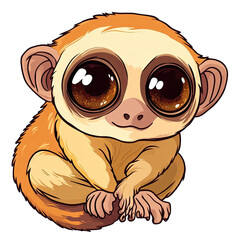 Obraz premium Pygmy Slow Loris | Icon | Anime
