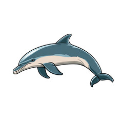 Obraz premium Spinner Dolphin | Icon | Anime