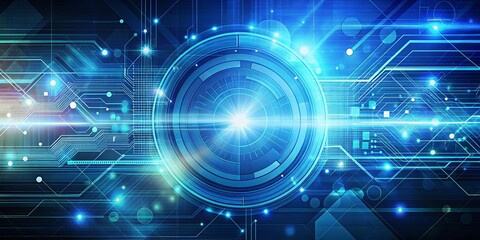 High-tech abstract background with digital elements and futuristic design