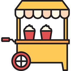 Popcorn Stand Sticker