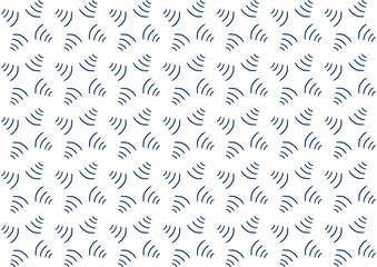 Small Wave Curve Minimalist Background Seamless Pattern