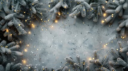 Obraz premium The Magical Christmas Pine Frame