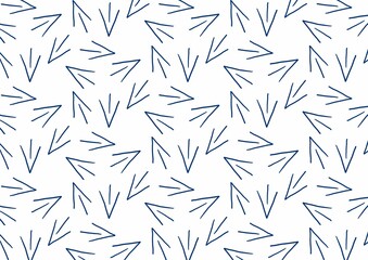 Line Art Arrow Scattered Direction Background Seamless Pattern