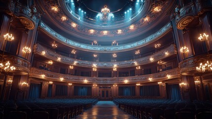 Obraz premium Empty Theater Seats.