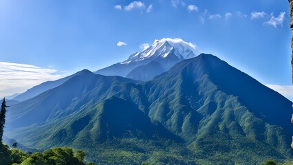 Fototapeta premium landscape with clouds