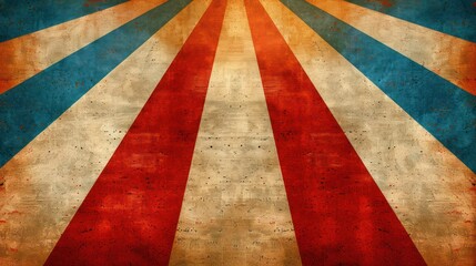 A vintage-style background featuring bold red, white, and blue rays, ideal for festive or promotional designs.