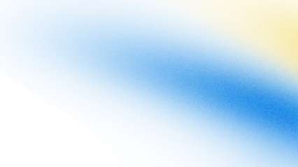 Blue yellow grainy gradient background transparent