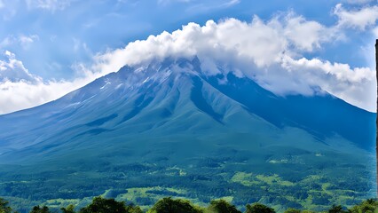 Fototapeta premium landscape with clouds