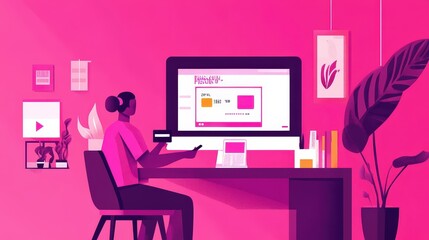 scene showing a person using a credit card to pay for a subscription service