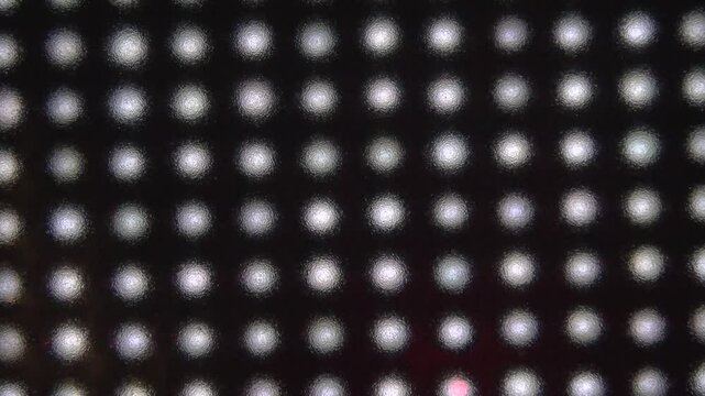 flashing LEDs on a black background