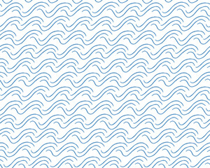 Abstract pattern with doodle waves