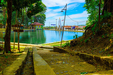 portrait of water tourism in one of the cities of Kuningan