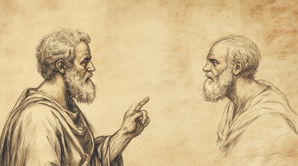 Fototapeta premium The Lord Rejects Saul as King in 1 Samuel: Samuel Rebukes Saul, Obedience Over Sacrifice, Biblical Illustration