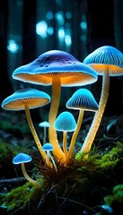 Fototapeta premium mushroom, mushroom lamp, ground mushroom, mushroom wallpaper, forest mushroom, wild mushroom, plant, natural, mushroom world, mushroom vector, mushroom art