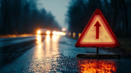 Roadside Warning Sign.