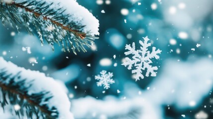 Snowflakes swirling gracefully in the wind during a winter storm, flowing into the air with a delicate, mesmerizing dance. 