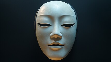 White Mask on Black.