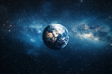 Obraz premium Earth stars and galaxy abstract background