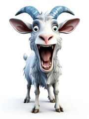 the AI Image Generator, Illustration of a zodiac symbol of the year of the goat