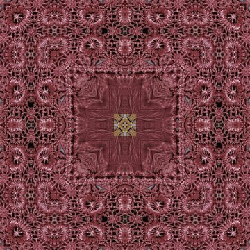 Embroidery and batik design concept. Antique art for clothing print, sublimation block etc. New trendy wallpaper, cover photo, interior decoration idea. Abstract pattern for the carpet background