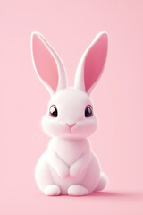 Obraz premium Bunny,icon,Funny,Generative AI.
