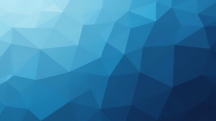 Fototapeta premium A sleek, abstract background featuring a geometric pattern of blue triangles. Ideal for modern designs, technology themes, or as a subtle backdrop for various creative projects.