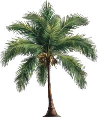 Fototapeta premium Palm Tree Vector Illustration Image